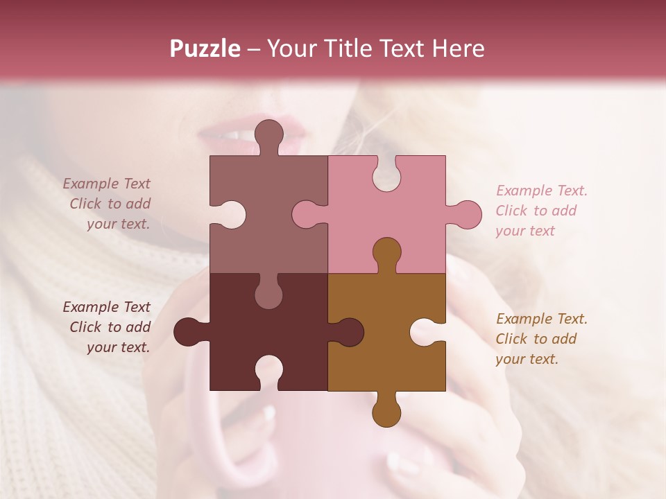 Human Clothing Girl PowerPoint Template