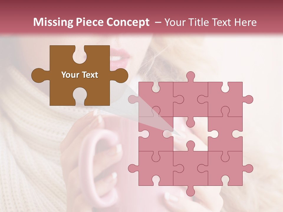 Human Clothing Girl PowerPoint Template