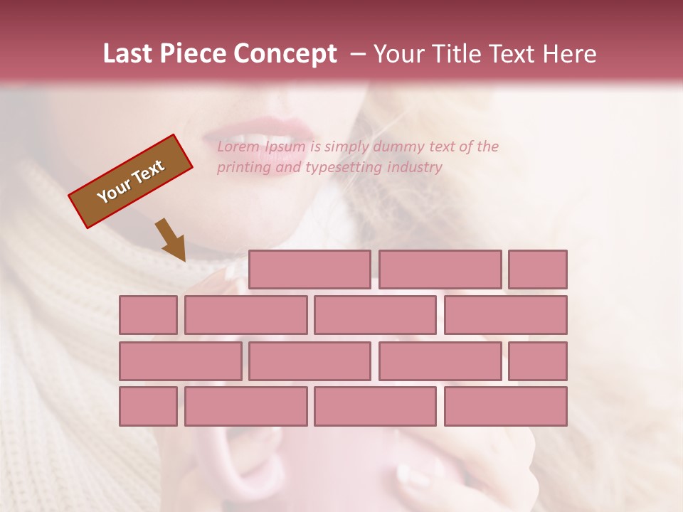 Human Clothing Girl PowerPoint Template