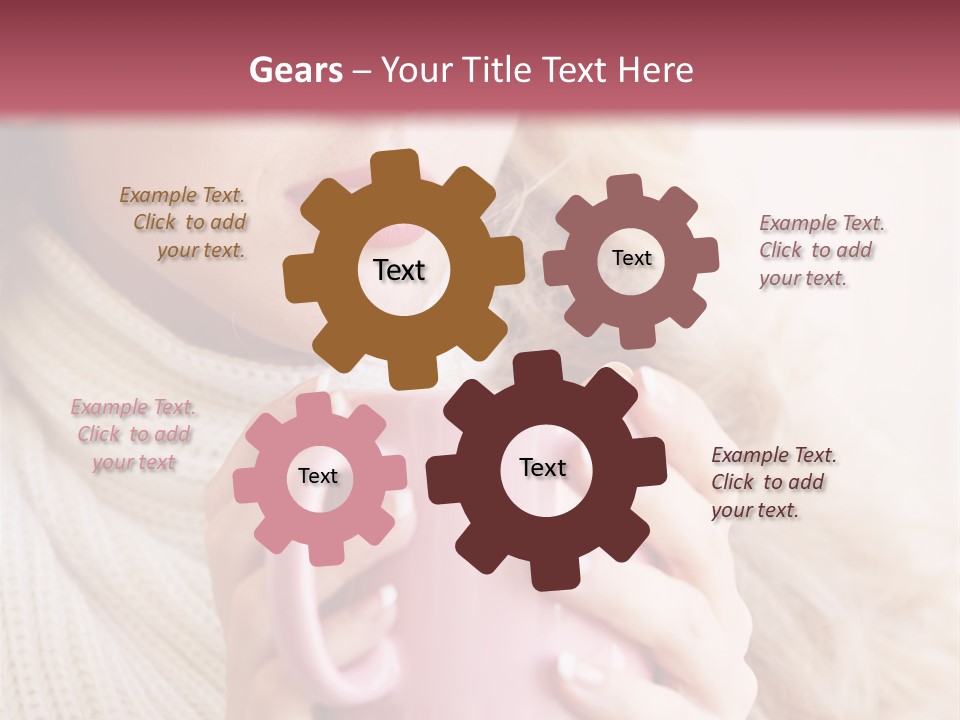 Human Clothing Girl PowerPoint Template