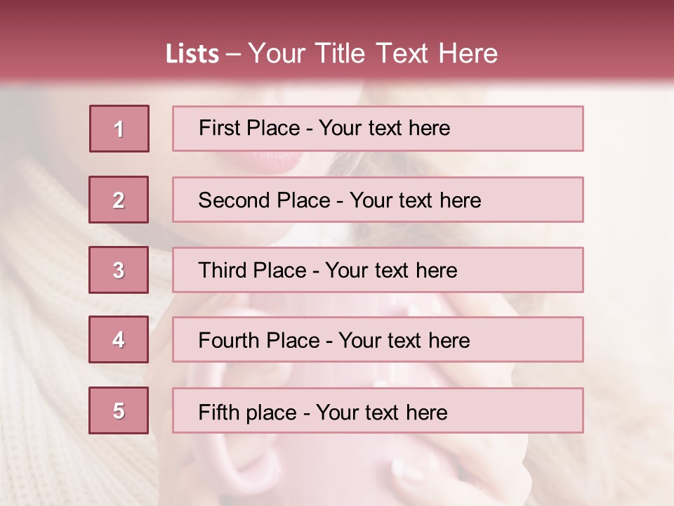 Human Clothing Girl PowerPoint Template