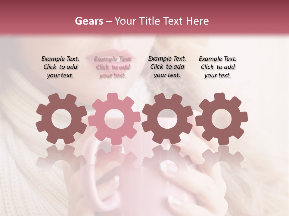 Human Clothing Girl PowerPoint Template