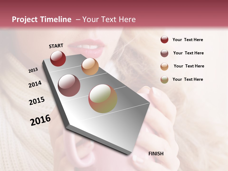 Human Clothing Girl PowerPoint Template