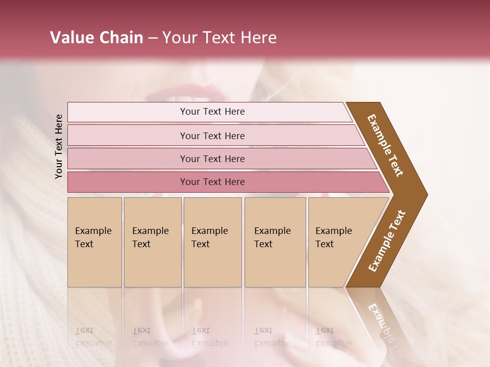 Human Clothing Girl PowerPoint Template