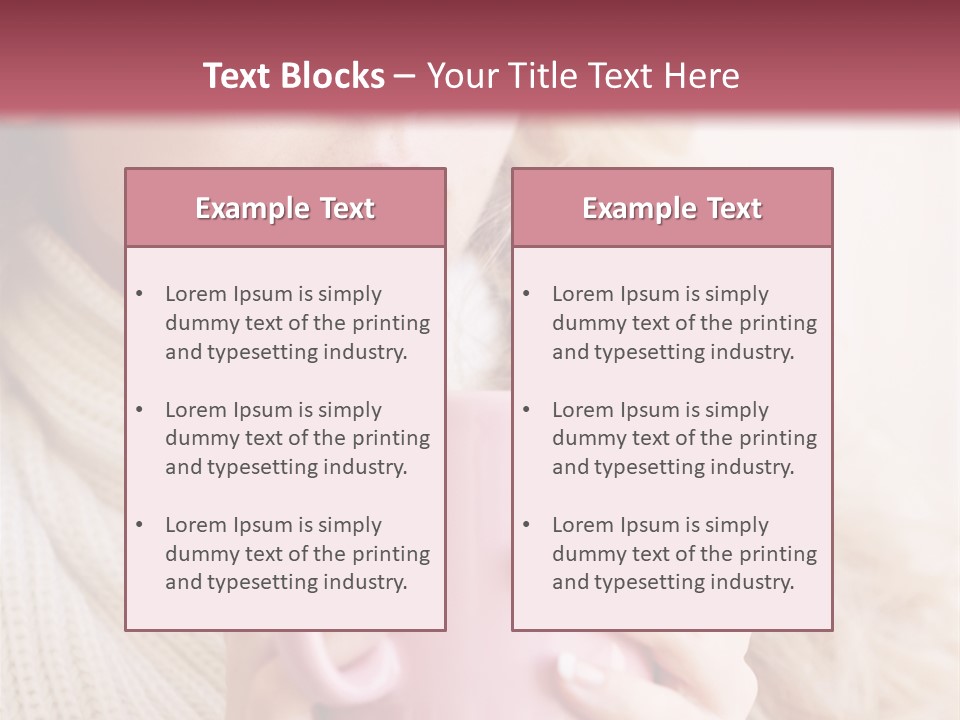 Human Clothing Girl PowerPoint Template