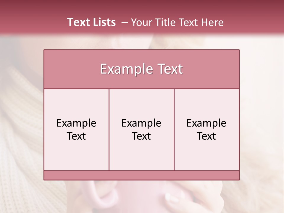Human Clothing Girl PowerPoint Template