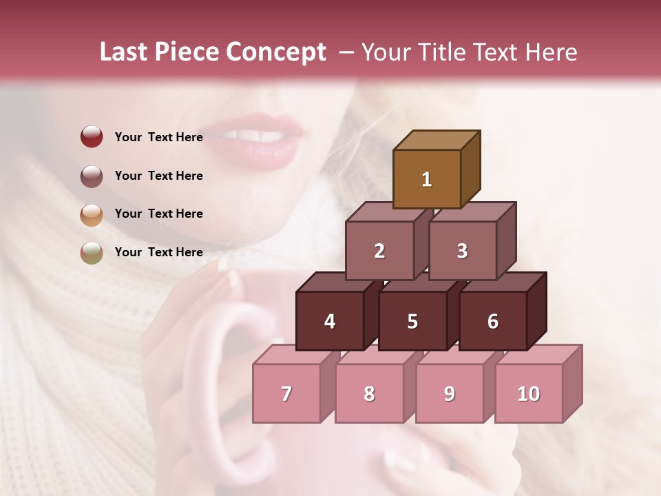 Human Clothing Girl PowerPoint Template