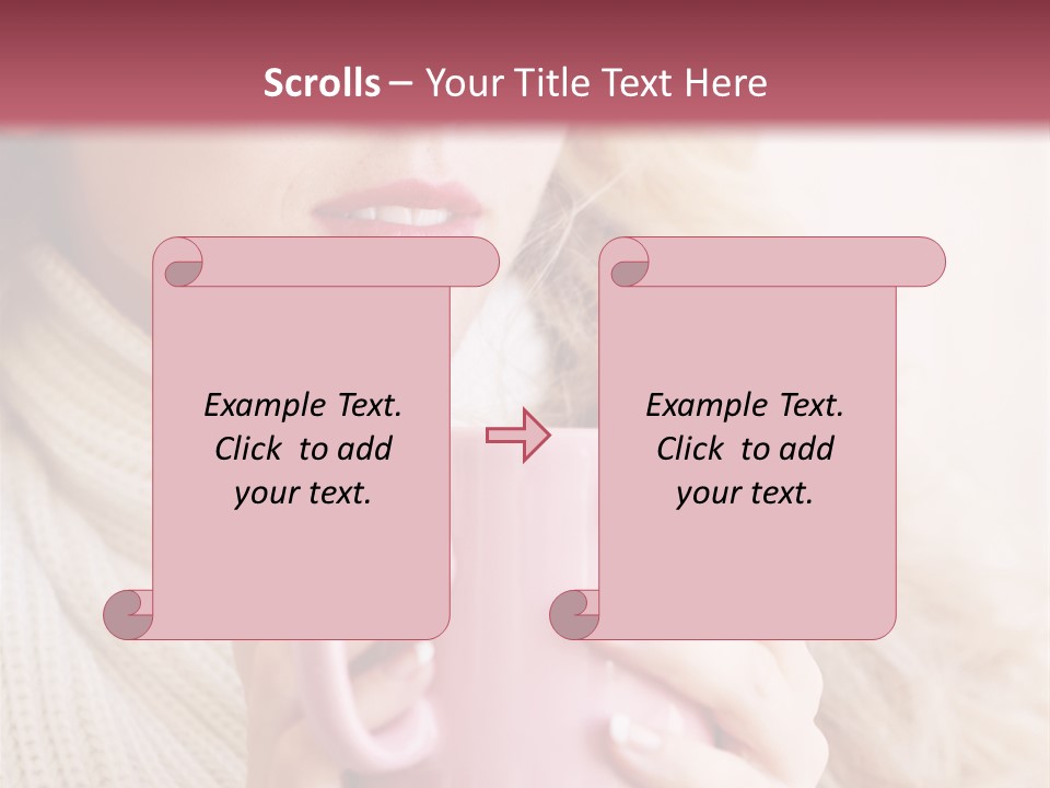Human Clothing Girl PowerPoint Template