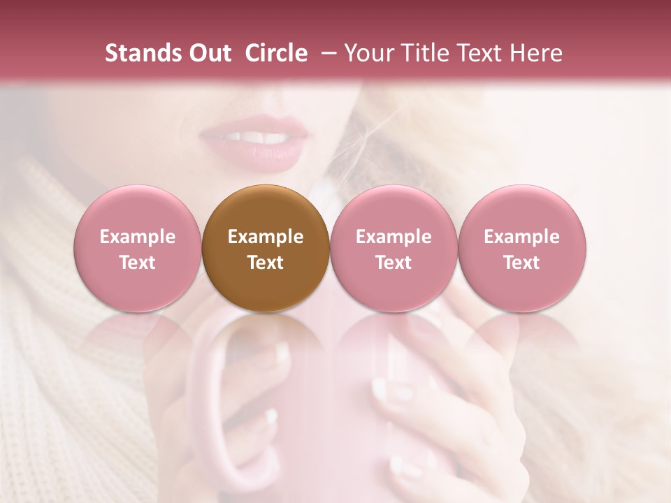 Human Clothing Girl PowerPoint Template