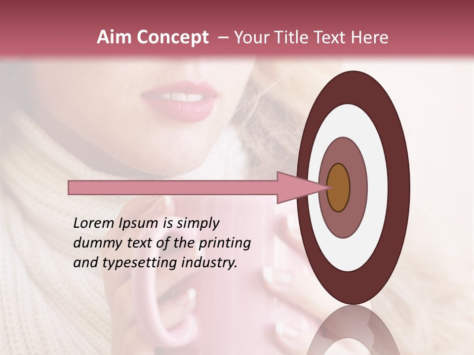 Human Clothing Girl PowerPoint Template