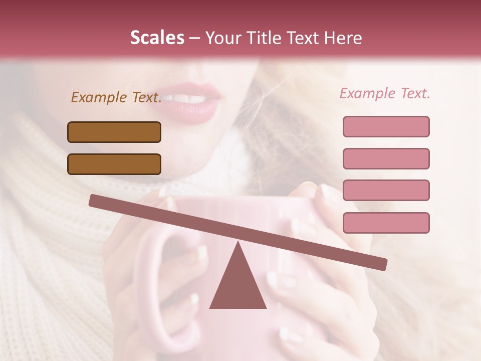 Human Clothing Girl PowerPoint Template