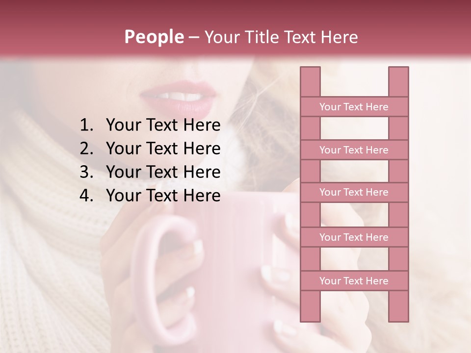 Human Clothing Girl PowerPoint Template