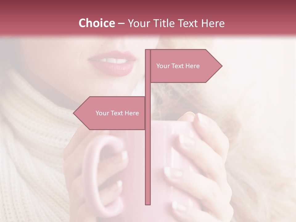 Human Clothing Girl PowerPoint Template