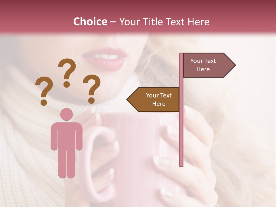 Human Clothing Girl PowerPoint Template