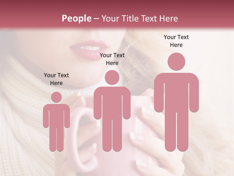 Human Clothing Girl PowerPoint Template