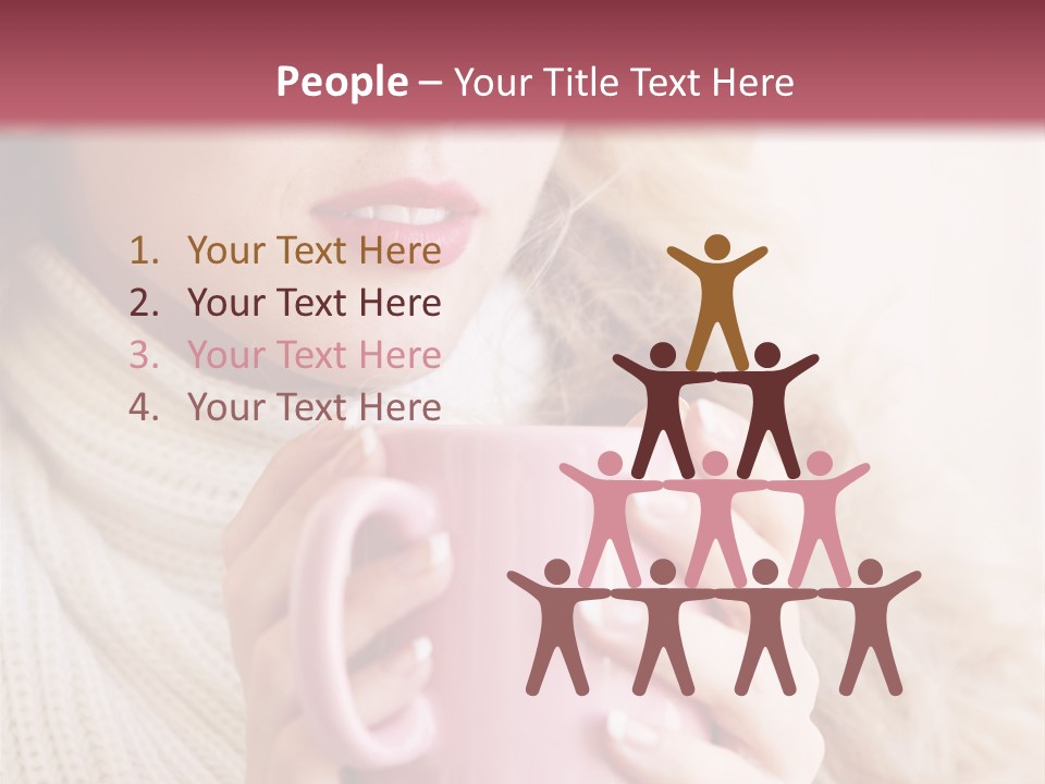 Human Clothing Girl PowerPoint Template