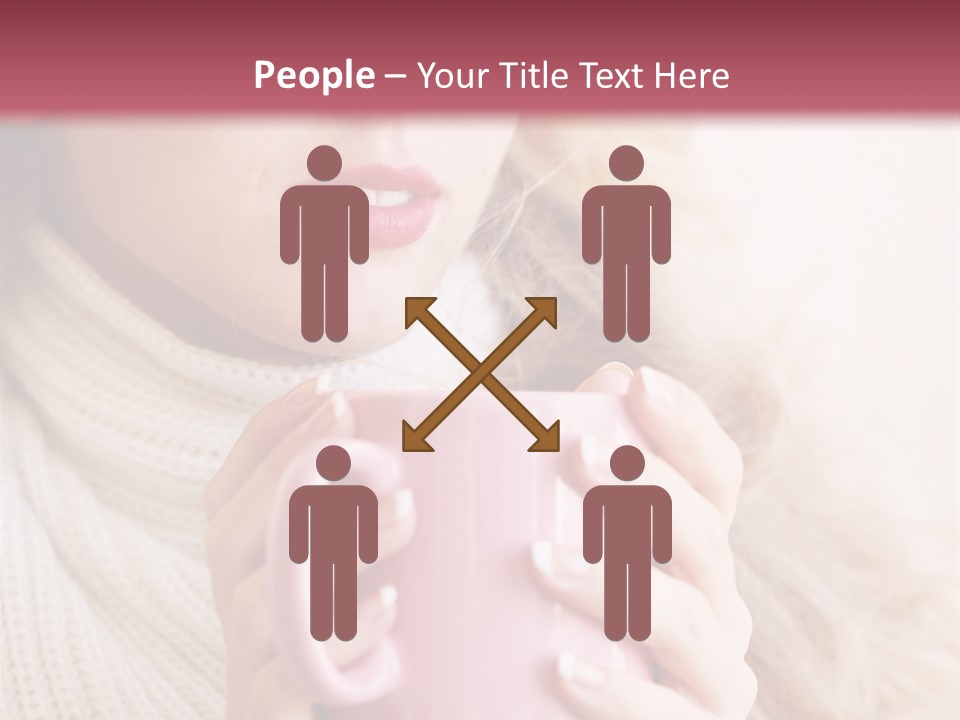 Human Clothing Girl PowerPoint Template