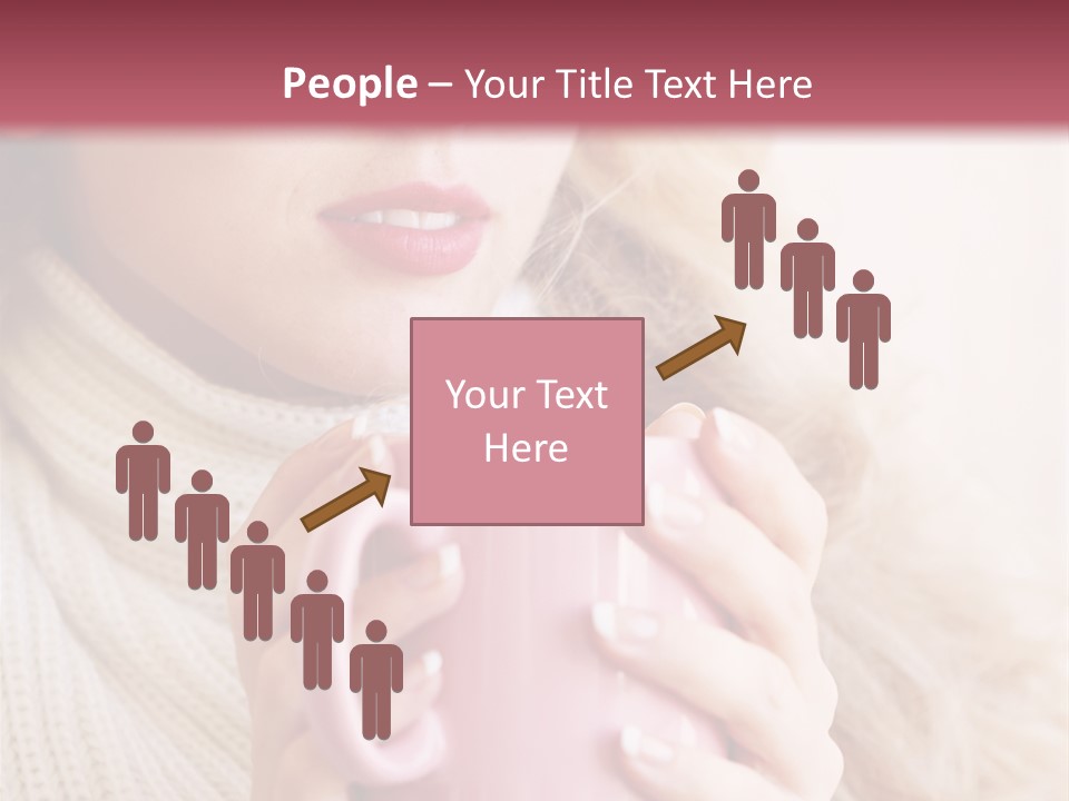 Human Clothing Girl PowerPoint Template