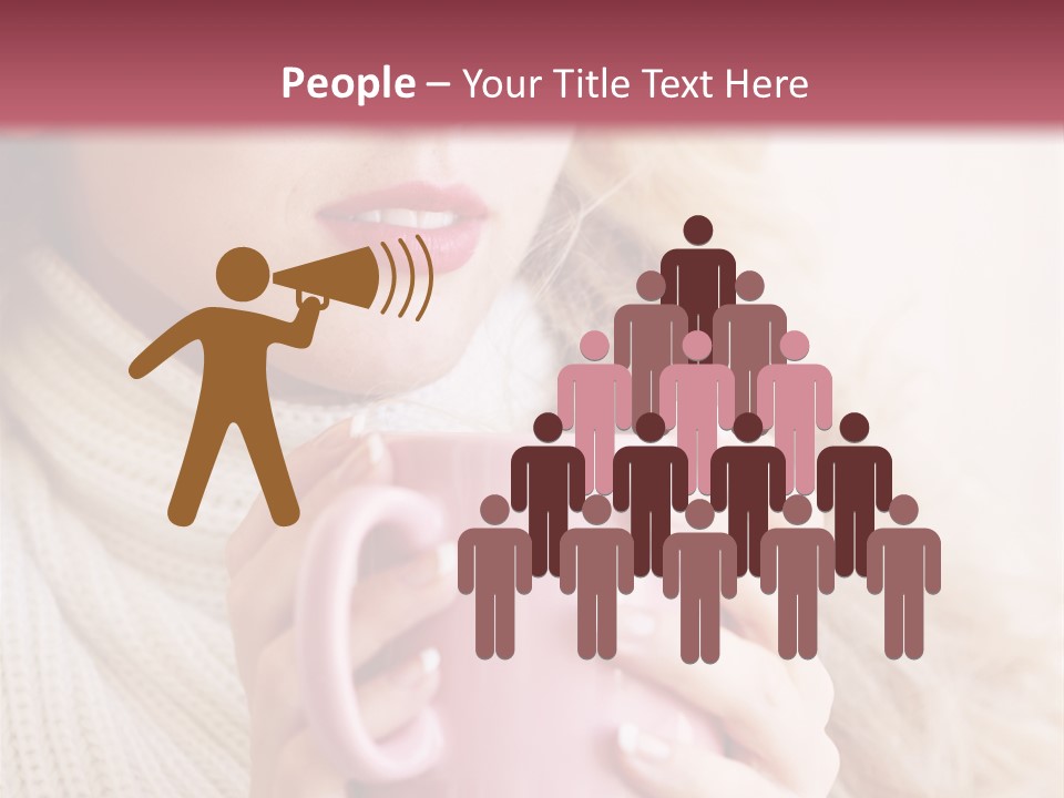 Human Clothing Girl PowerPoint Template