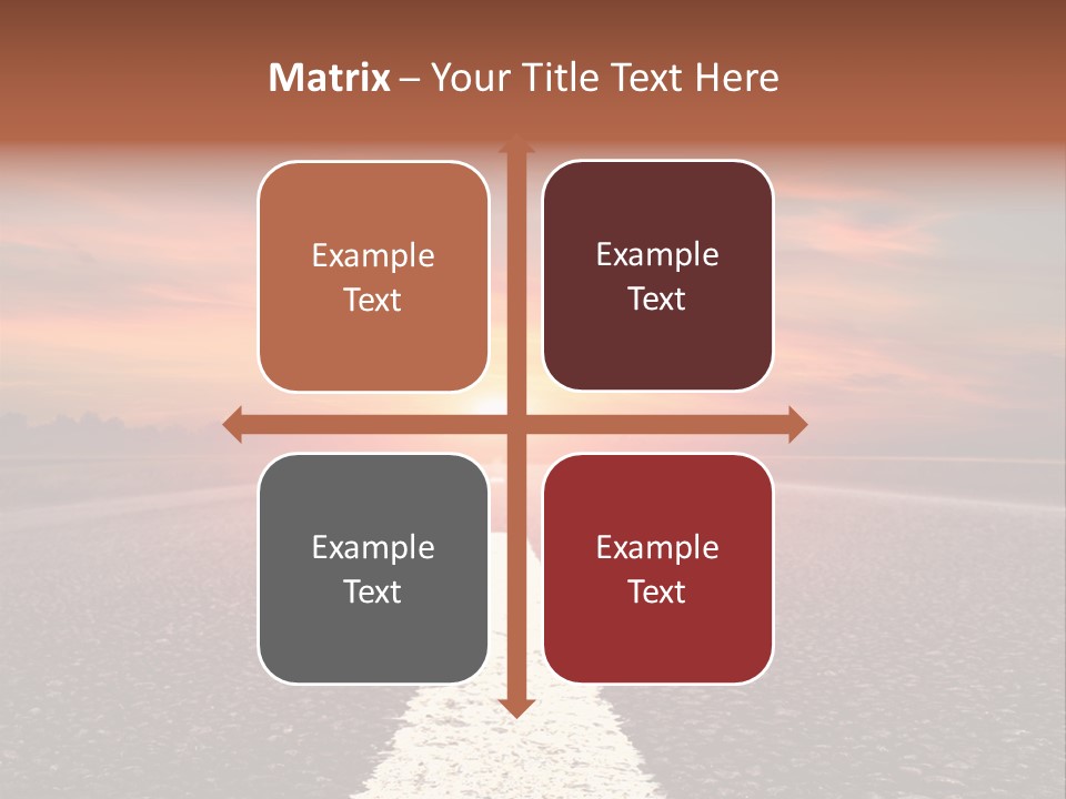 Blue Highway Field PowerPoint Template