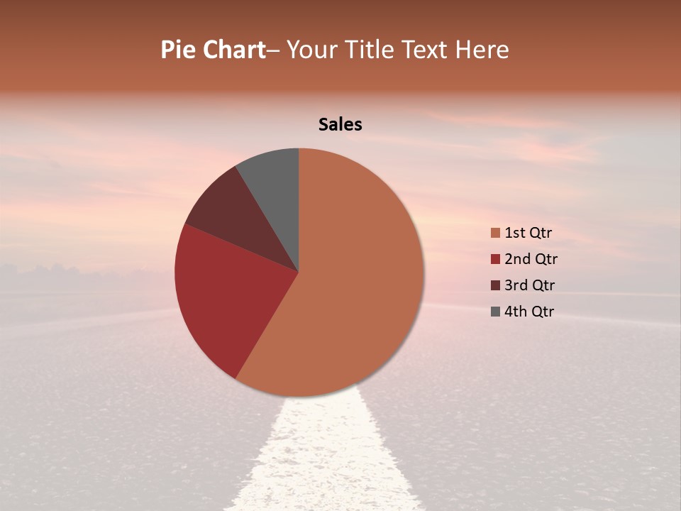 Blue Highway Field PowerPoint Template