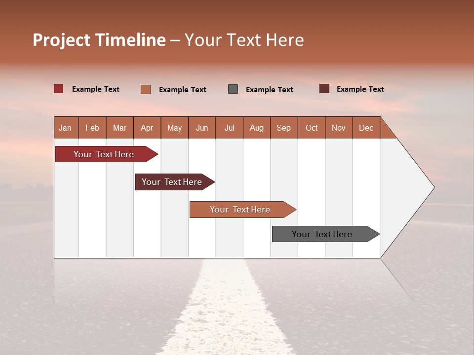 Blue Highway Field PowerPoint Template