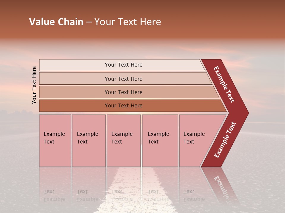 Blue Highway Field PowerPoint Template