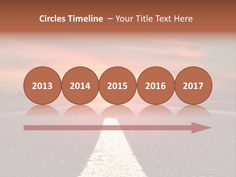 Blue Highway Field PowerPoint Template