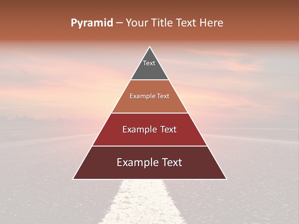 Blue Highway Field PowerPoint Template