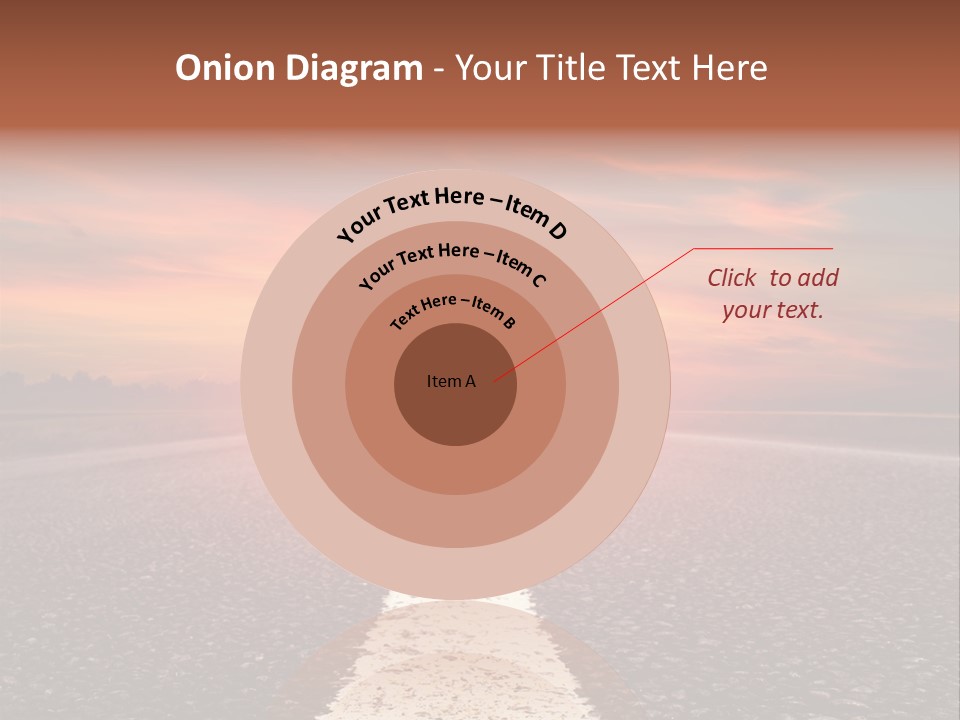 Blue Highway Field PowerPoint Template