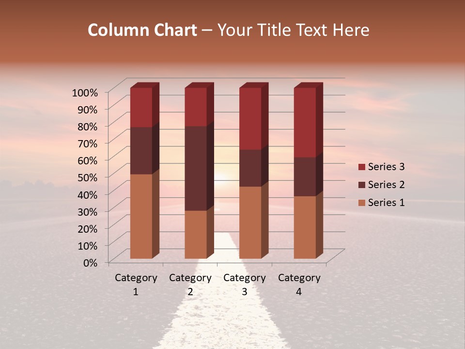 Blue Highway Field PowerPoint Template