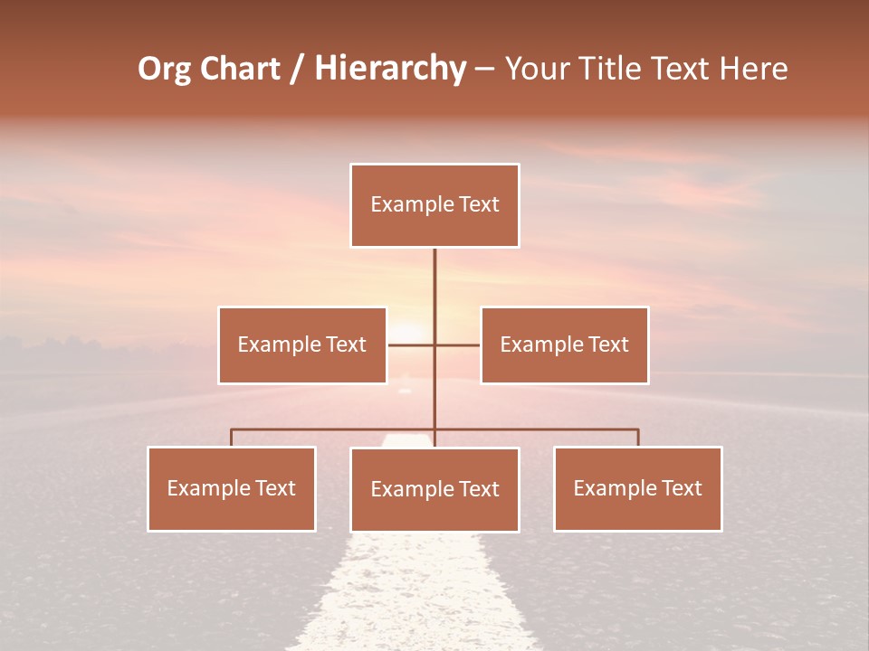 Blue Highway Field PowerPoint Template