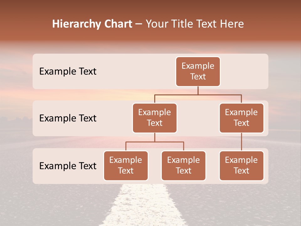 Blue Highway Field PowerPoint Template