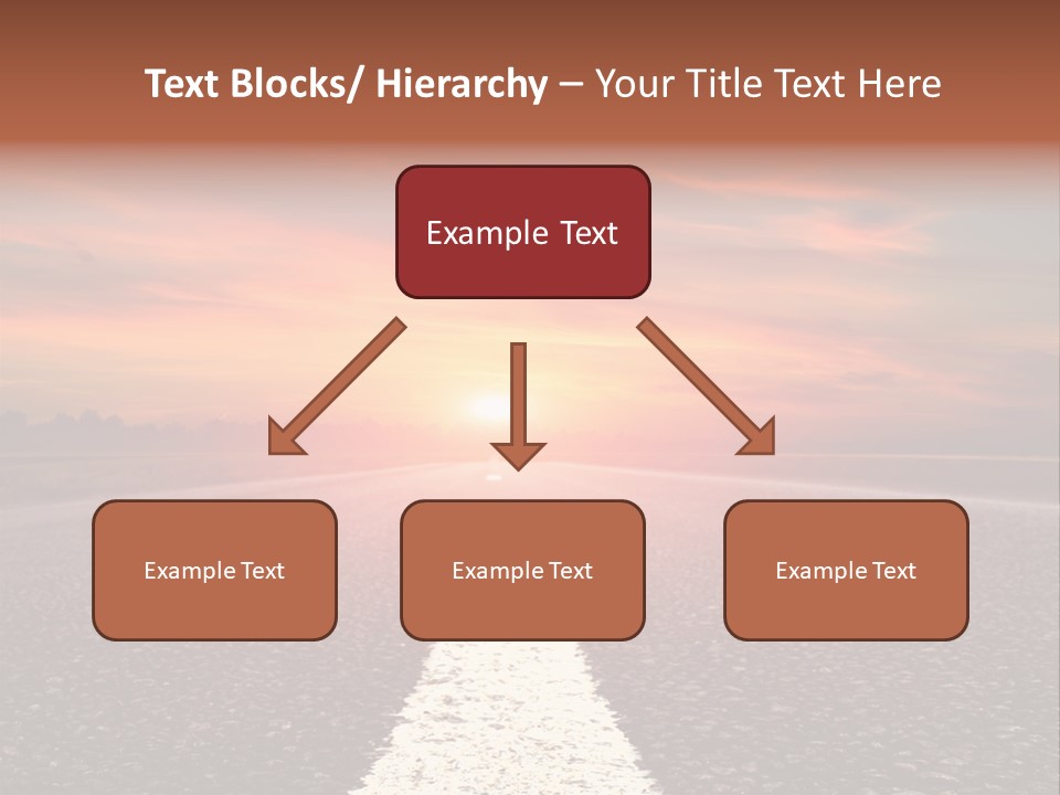 Blue Highway Field PowerPoint Template