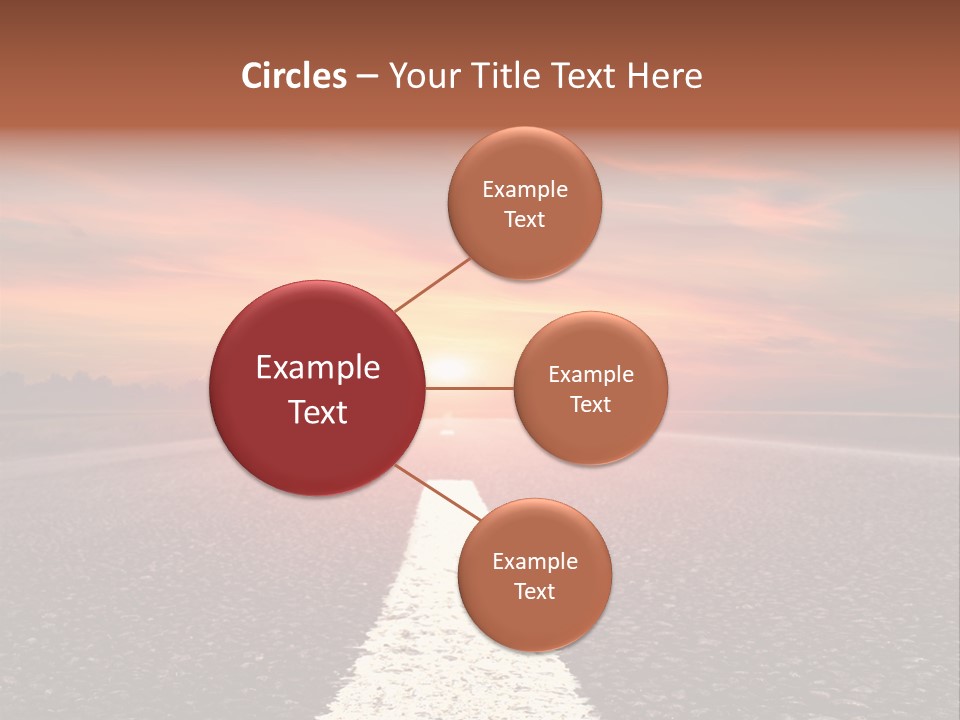 Blue Highway Field PowerPoint Template