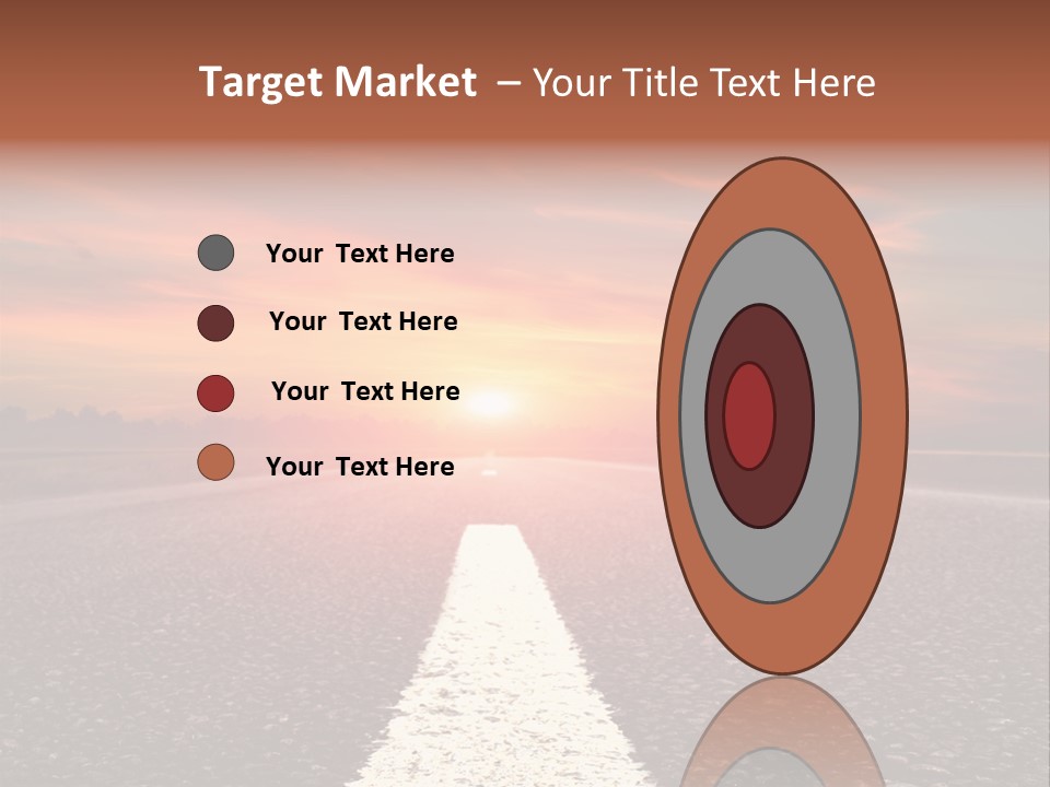 Blue Highway Field PowerPoint Template