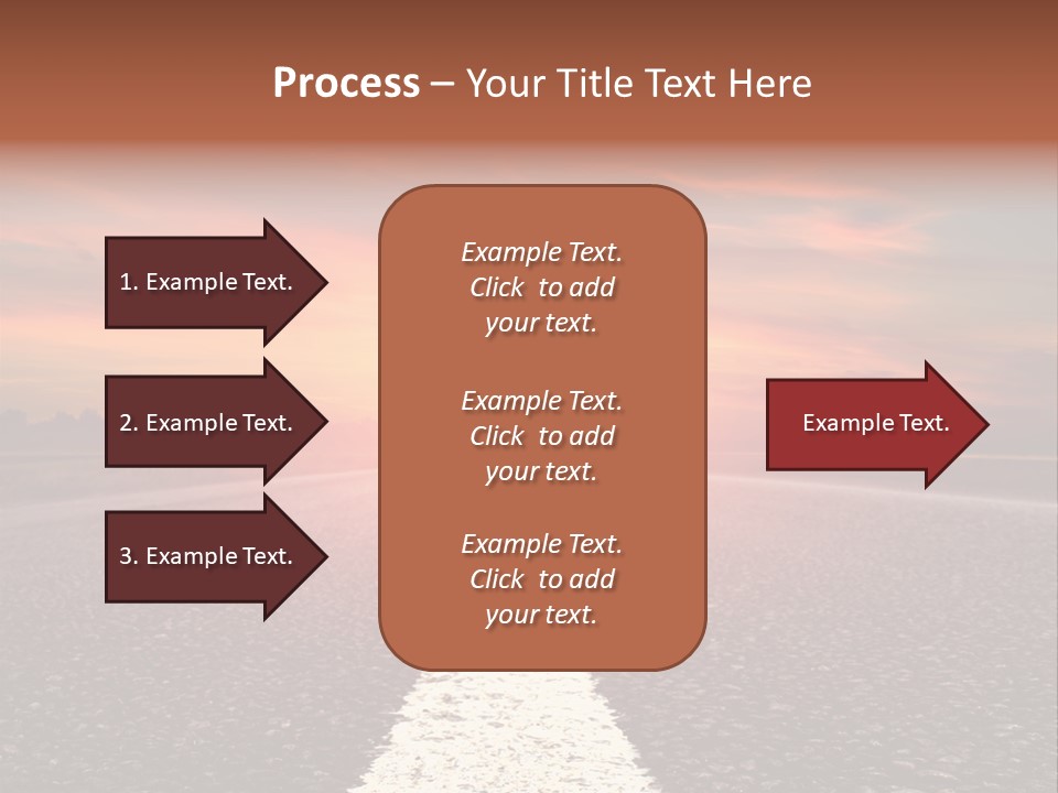 Blue Highway Field PowerPoint Template