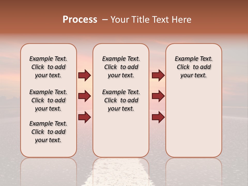 Blue Highway Field PowerPoint Template