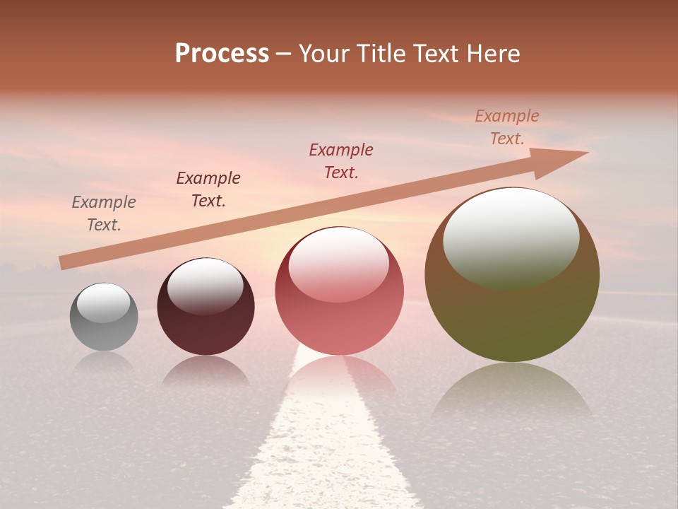 Blue Highway Field PowerPoint Template