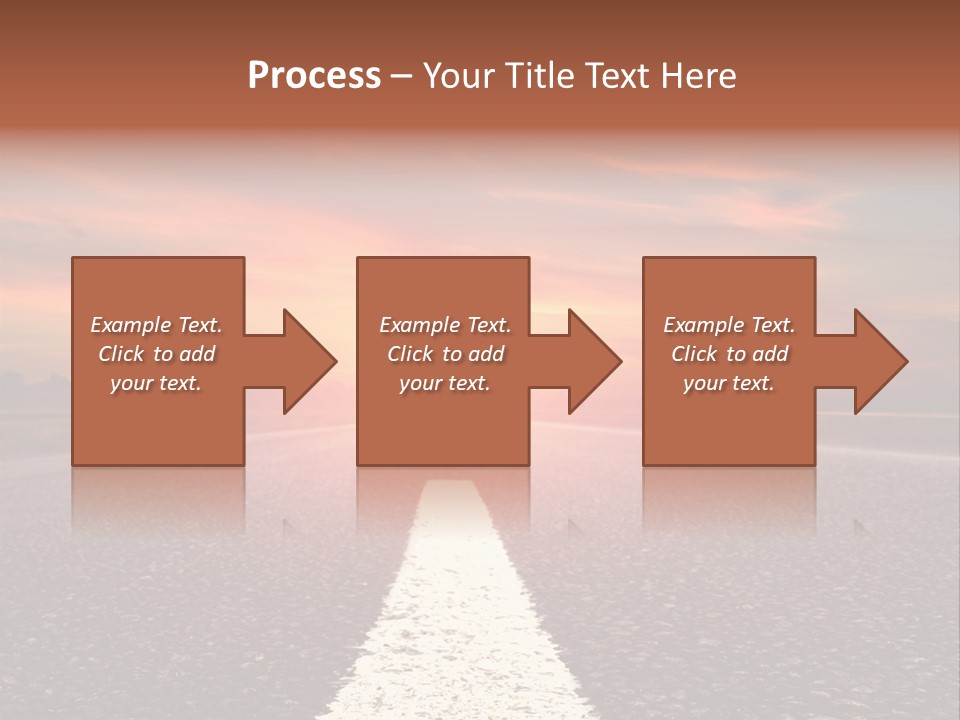 Blue Highway Field PowerPoint Template