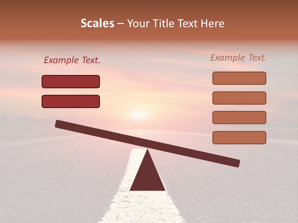 Blue Highway Field PowerPoint Template