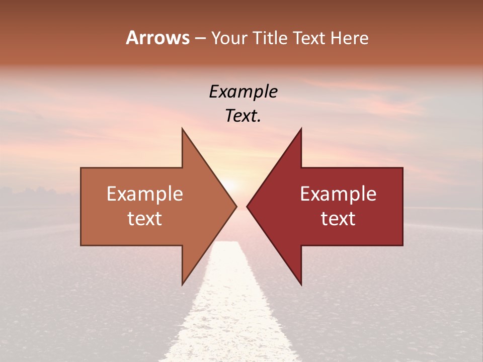 Blue Highway Field PowerPoint Template