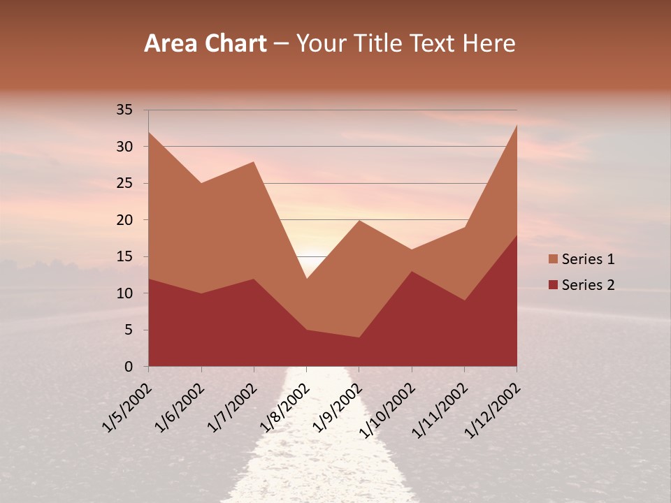 Blue Highway Field PowerPoint Template