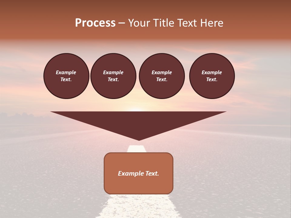 Blue Highway Field PowerPoint Template