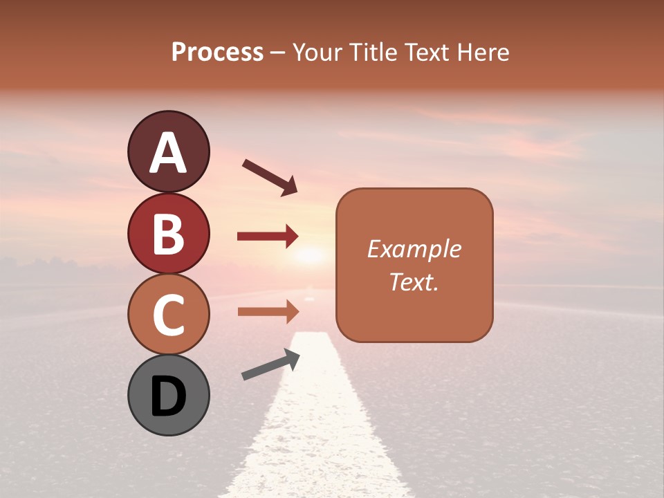 Blue Highway Field PowerPoint Template