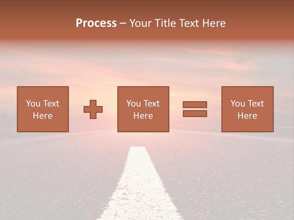 Blue Highway Field PowerPoint Template