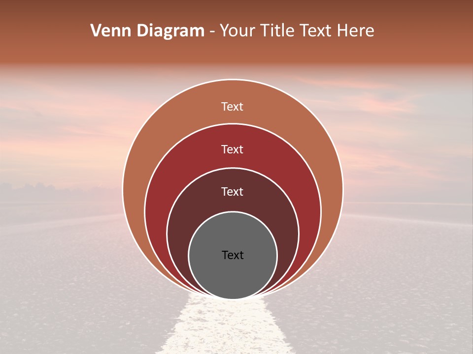 Blue Highway Field PowerPoint Template