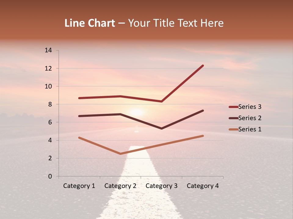 Blue Highway Field PowerPoint Template