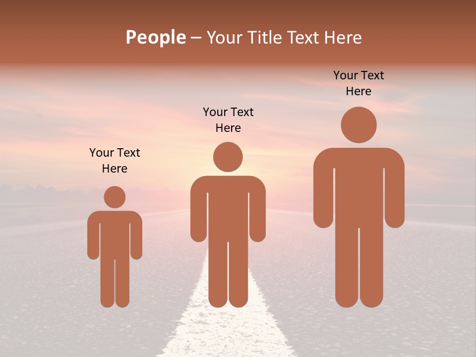 Blue Highway Field PowerPoint Template