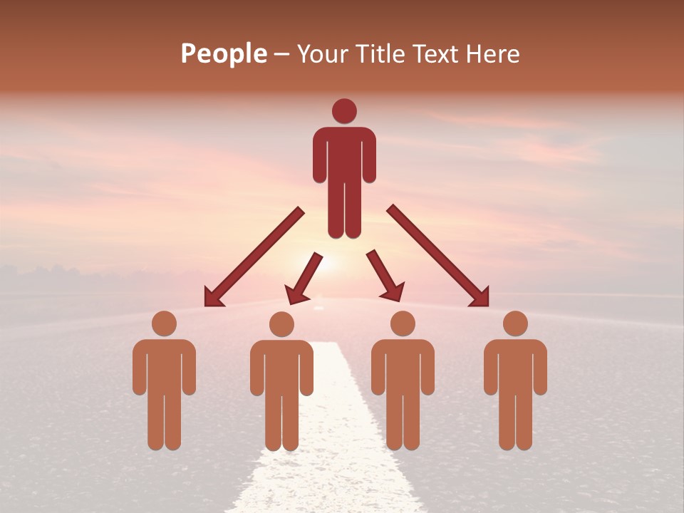 Blue Highway Field PowerPoint Template